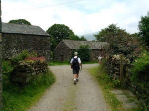 Tony leaving Stoñethwaite Farm never realizing the immediate danger ahead