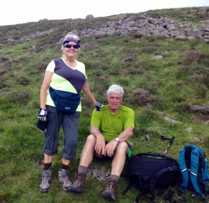 Mary and Tony after climb up Loft Beck