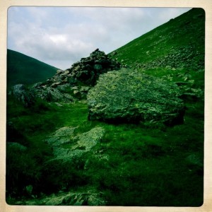 Cairns marked the path