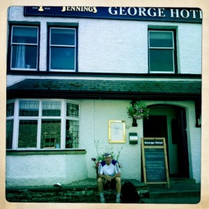 In front of The George in Orton