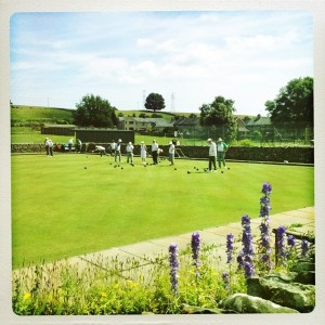 Lawn bowling in Shap