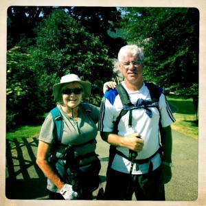 Mary and Tony by the Priory