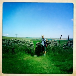 Tony going through the narrow gate.