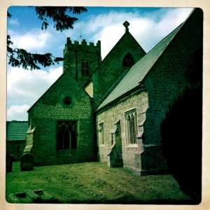 Leaving St Mary's Church 