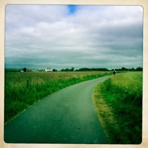 Drive way of farm