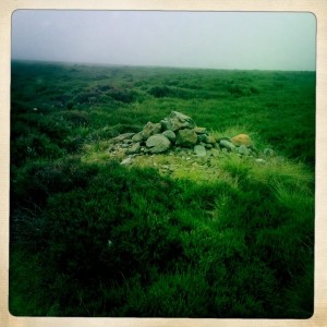 Cairns to mark the way.