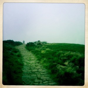 Second cairn at top